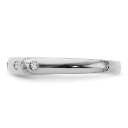 14k White Gold 5-stone Diamond Ring Size 7
