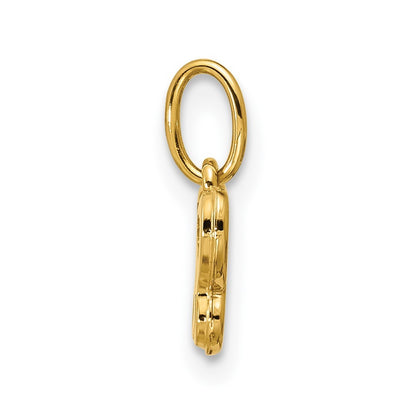14k Yellow Gold Polished Mother of Pearl Butterfly Pendant