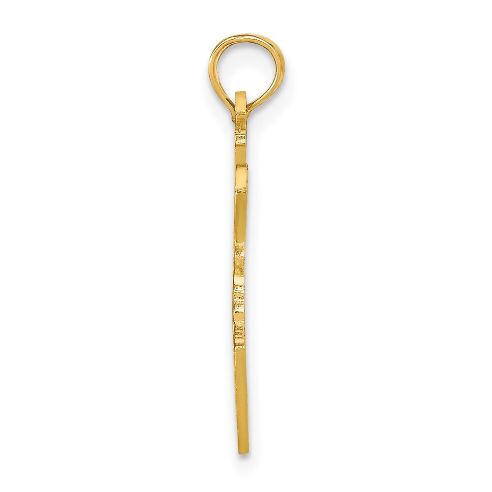14k Yellow Gold Solid Idaho State Pendant for Women