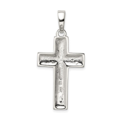 Sterling Silver Polished Cross Pendant Holiday Gift for Women