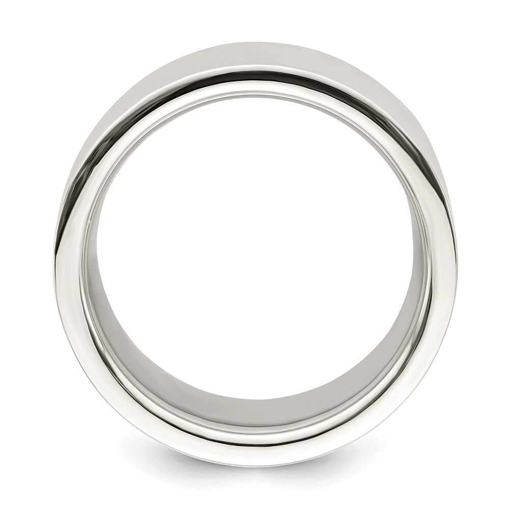 Sterling Silver 12mm Comfort Fit Flat Size 5 Band