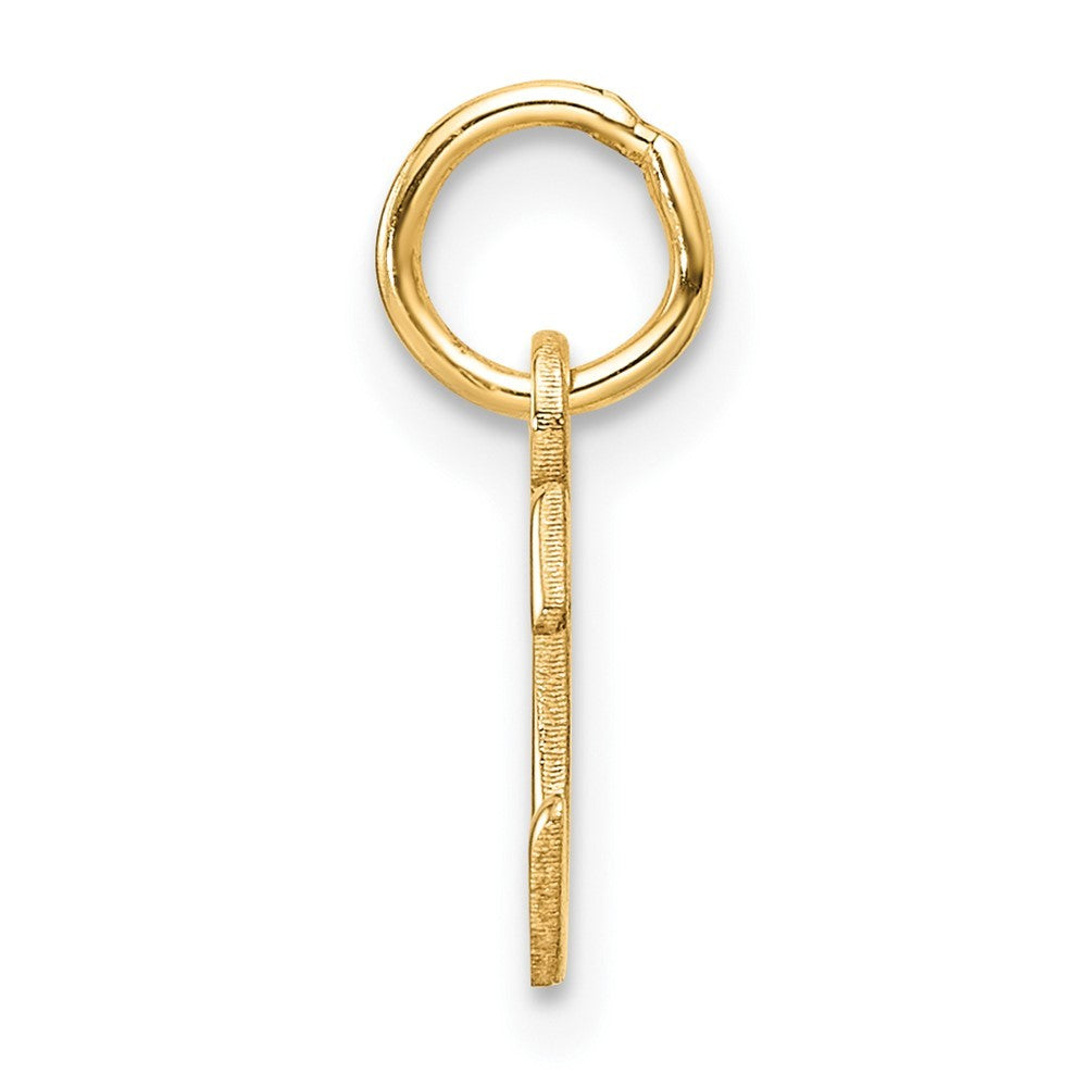 14k Yellow Gold Cutout Letter C Initial Pendant