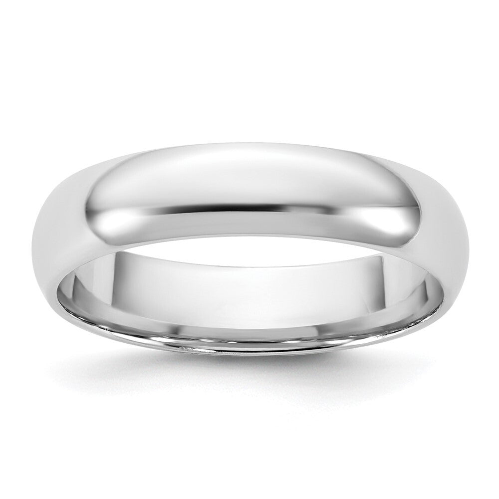 14k White Gold 4.5mm LTW Comfort Fit Band Size 7