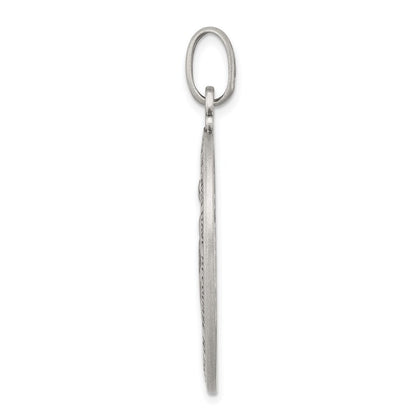 Sterling Silver Antiqued Miraculous Medal Pendant Holiday Gift for Women
