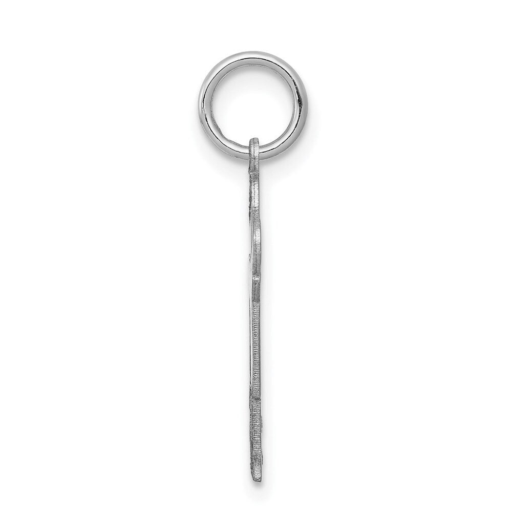 14k White Gold Kid Charm Pendant for Women