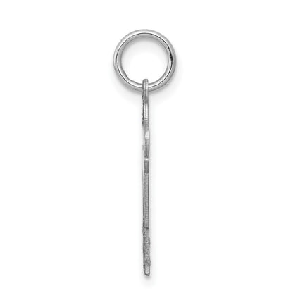14k White Gold Kid Charm Pendant for Women