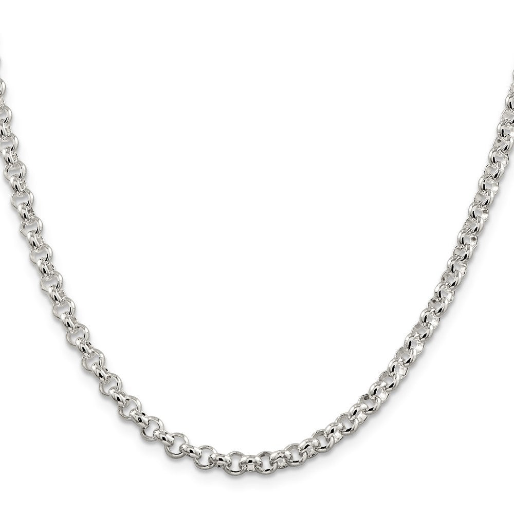 Sterling Silver 4.6mm Rolo Chain Necklace