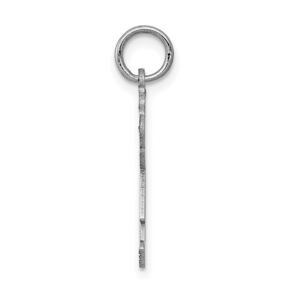 14k White Gold Kid Charm Pendant for Women