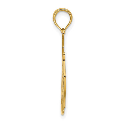 14k Yellow Gold VFD Member Shield Charm Pendant for Women