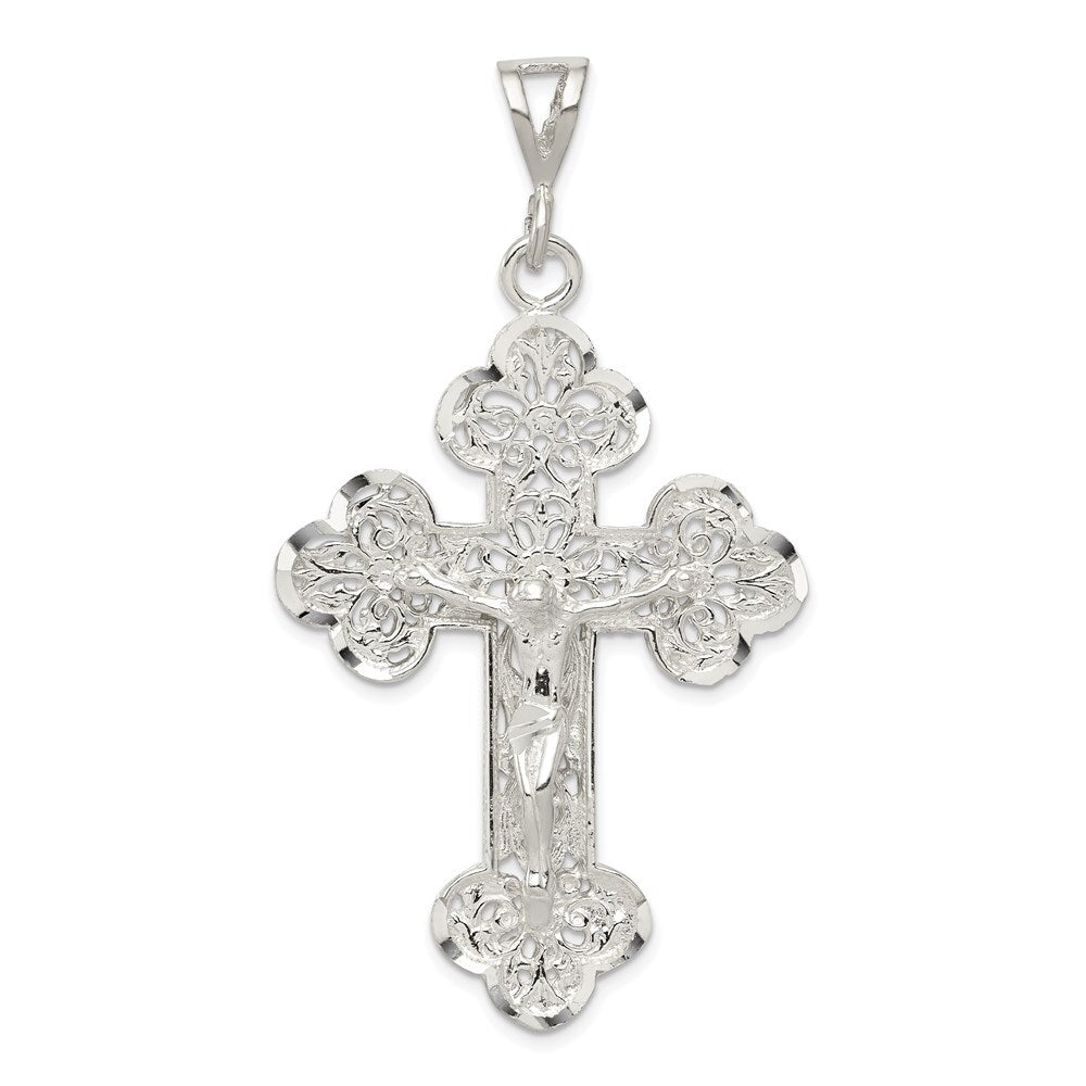 Sterling Silver Crucifix Pendant Holiday Gift for Women