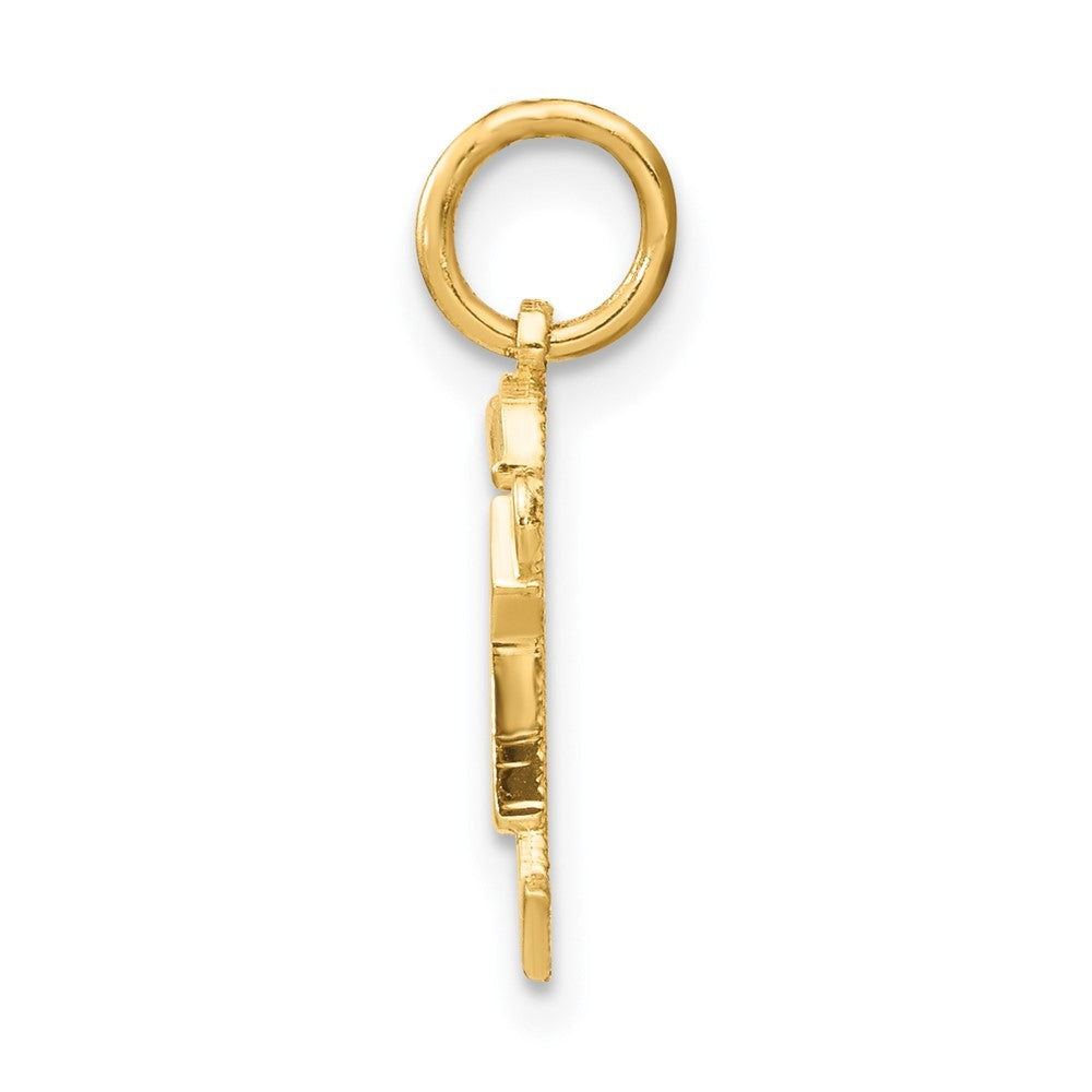 14k Yellow Gold Mini Boy Joy Charm Pendant