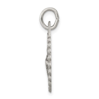 Sterling Silver Antiqued Saint Jude Thaddeus Medal Pendant