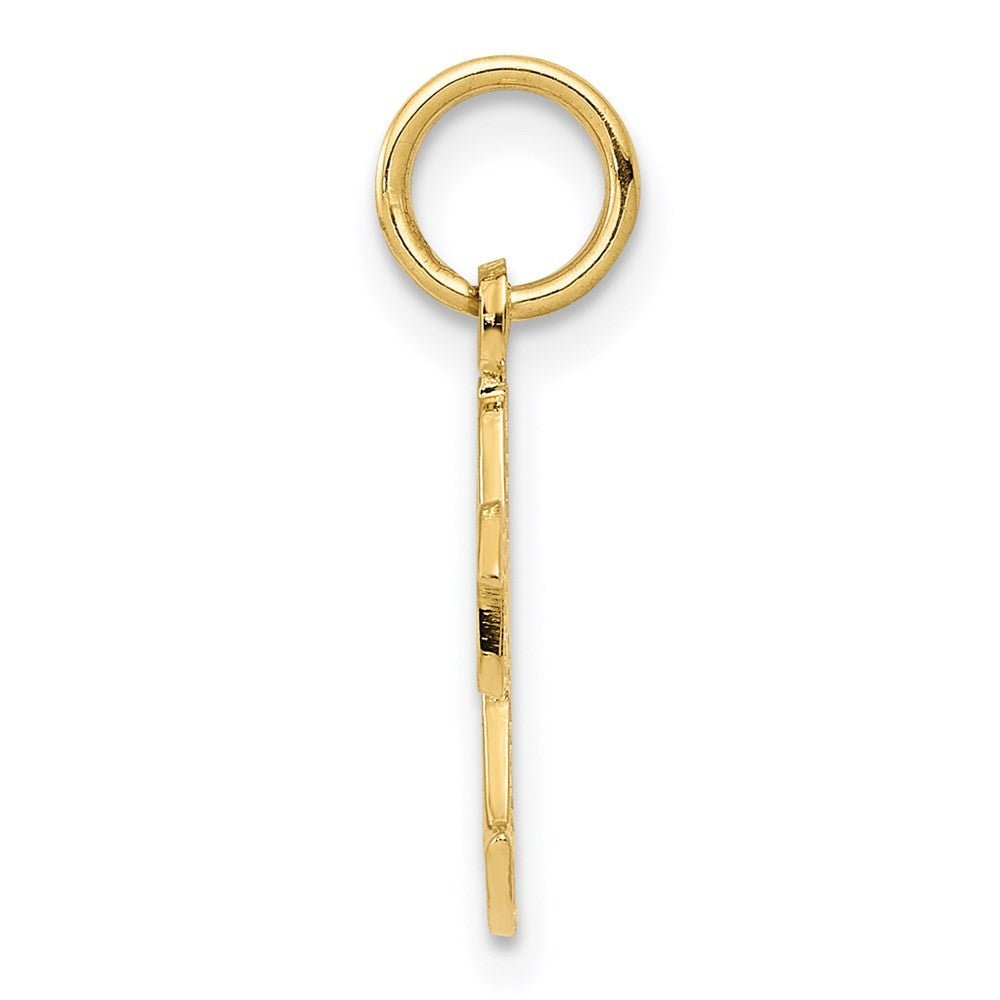 14k Yellow Gold Ghost Charm Pendant