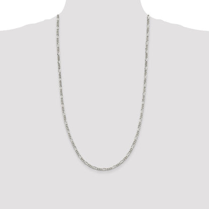 Sterling Silver 3.5mm Figaro Chain
