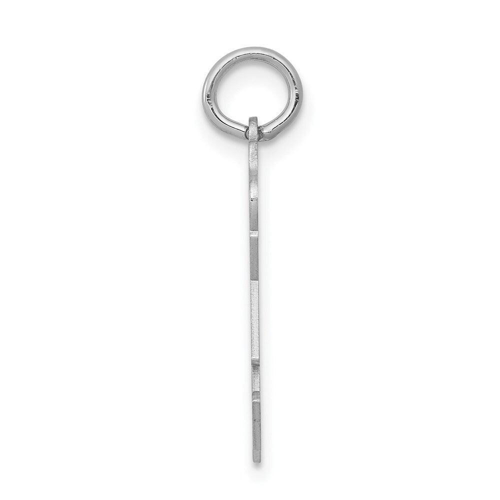 14k White Gold Kid Charm Pendant for Women
