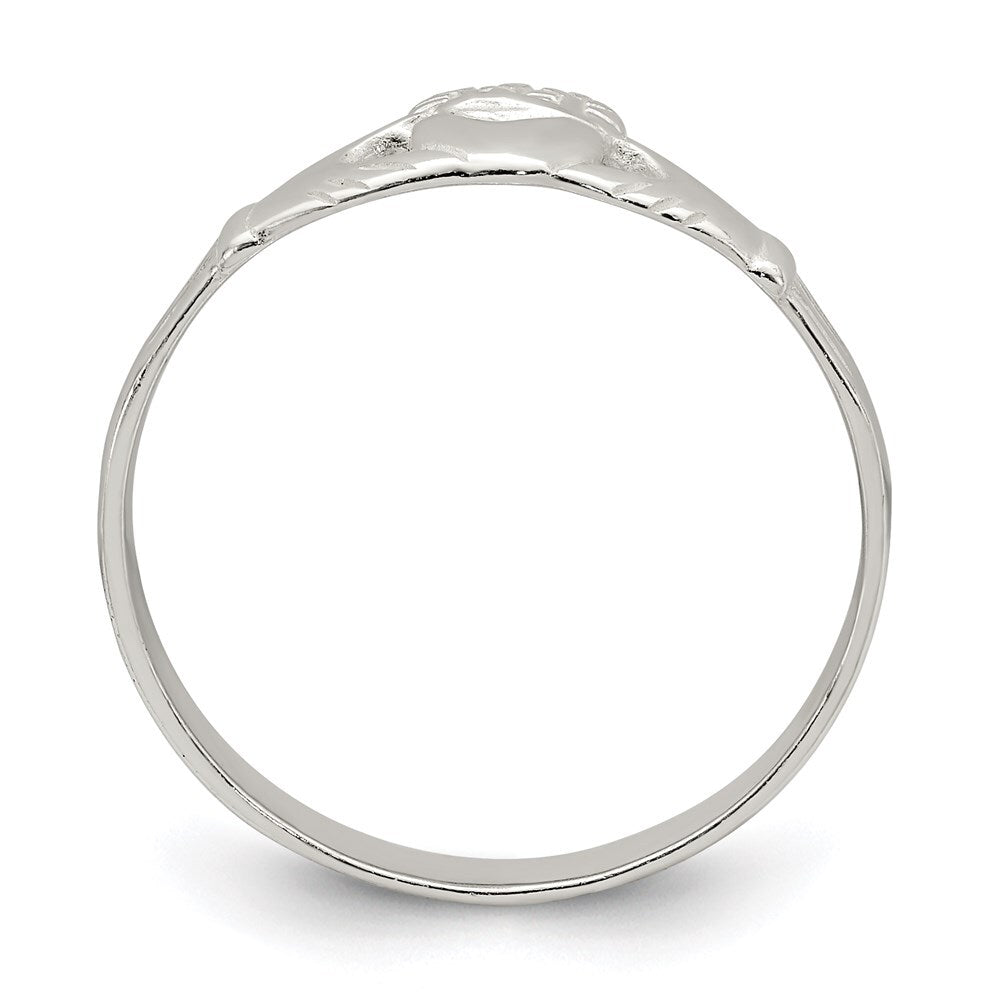 Sterling Silver Claddagh Ring Size 6