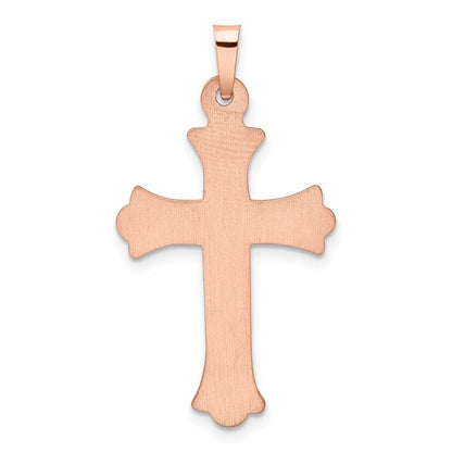 14k Two-tone Gold Diamond Cross Pendant for Women