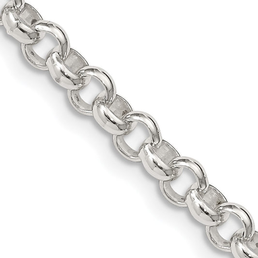 Sterling Silver 4.6mm Rolo Chain Necklace