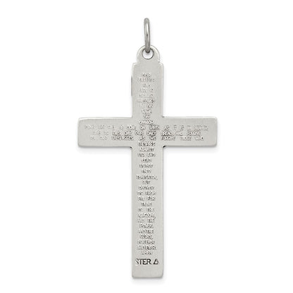 Sterling Silver INRI Crucifix Cross Prayer Pendant