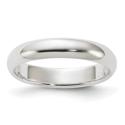 Sterling Silver 4mm Half Round Size 13 Band Ring