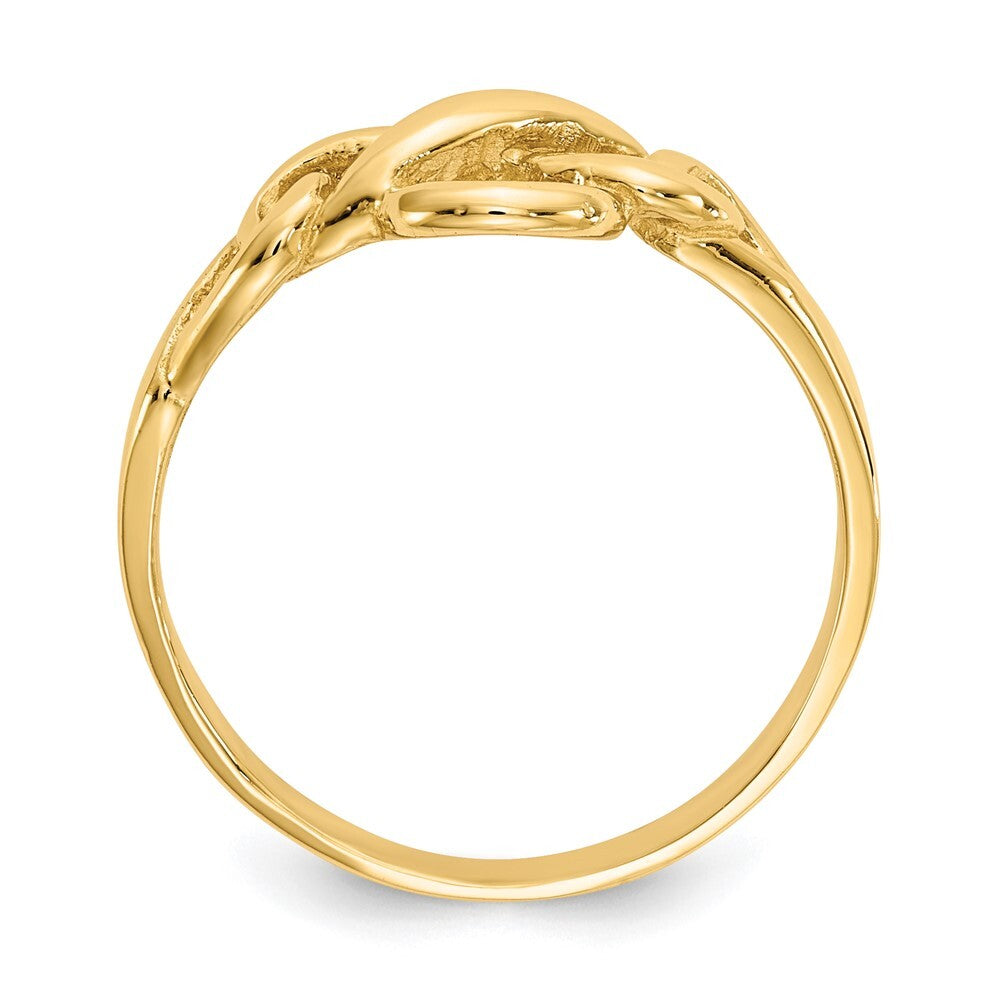 14K Yellow Gold Free Form Knot Ring