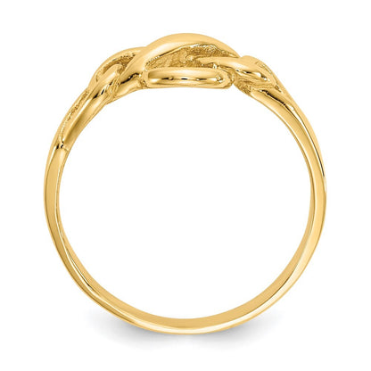 14K Yellow Gold Free Form Knot Ring