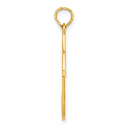 14k Yellow Gold Music Note Charm