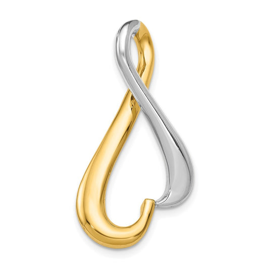 14k Two-Tone Gold Slide