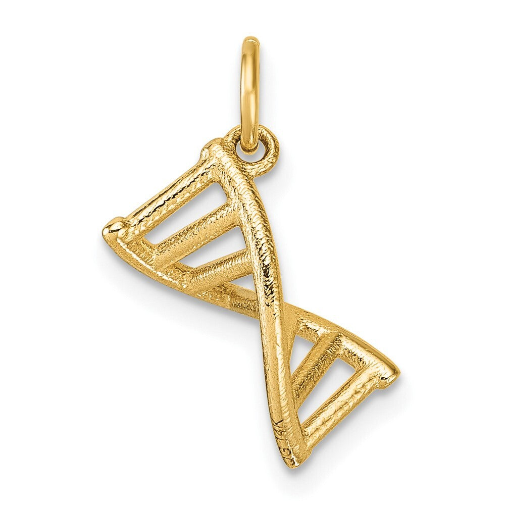 14k Yellow Gold Polished DNA Pendant for Women