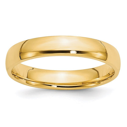 14K Yellow Gold Yellow Gold 4mm Lightweight Comfort Fit Wedding Band Size 8