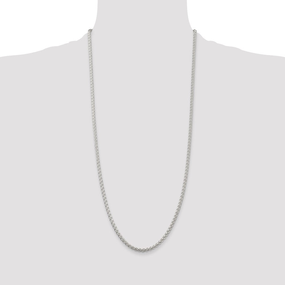 Sterling Silver 3mm Round Spiga Chain
