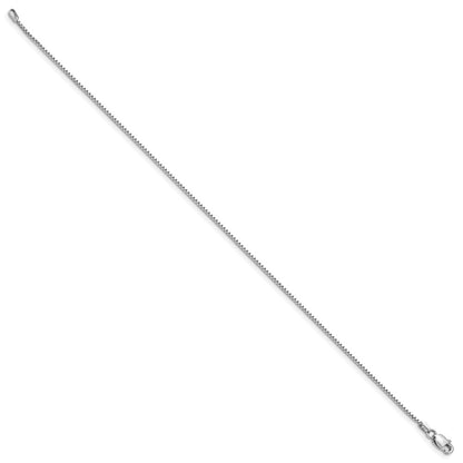 14K White Gold 8 inch .95mm Box Bracelet