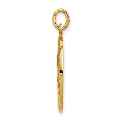 14k Yellow Gold Saint Peter Medal Pendant for Women