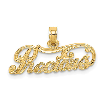 14k Yellow Gold PRECIOUS Charm