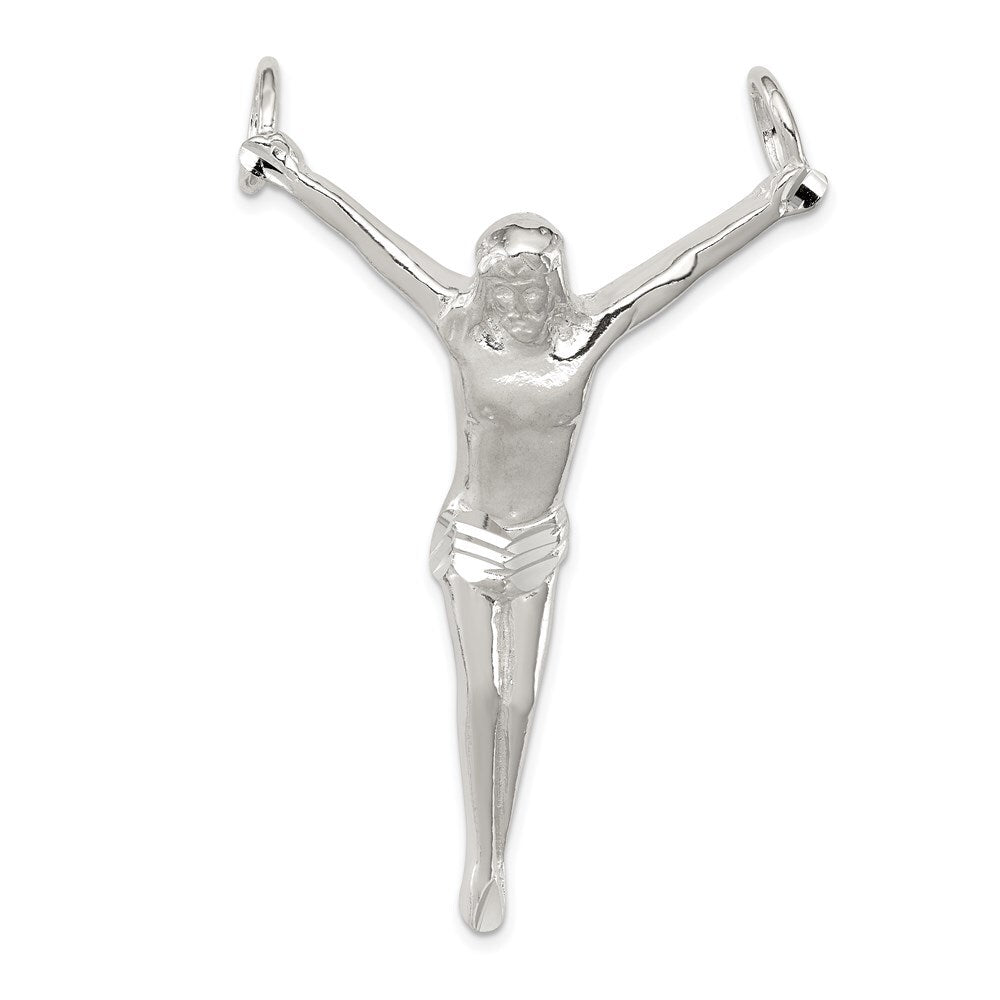 Sterling Silver Corpus (Crucified Christ) Pendant Holiday Gift for Women