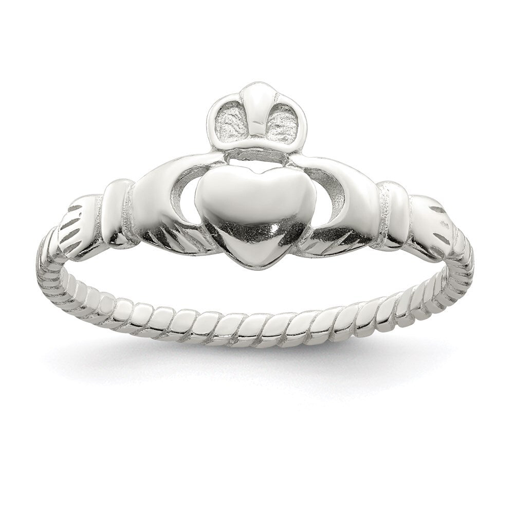 Sterling Silver Claddagh Ring Size 7