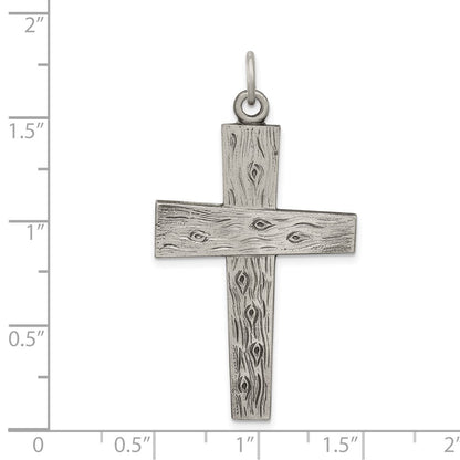 Sterling Silver Antiqued Cross Pendant Holiday Gift for Women