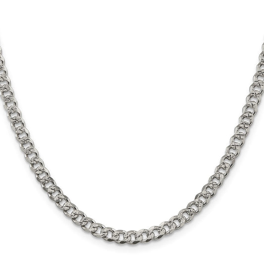 Sterling Silver 4.5mm Curb Chain Necklace