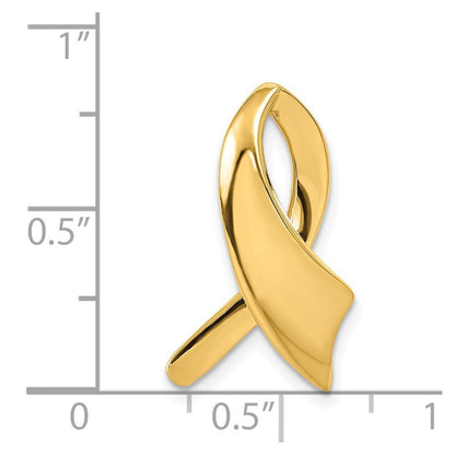 14k Yellow Gold Slide Pendant for Women