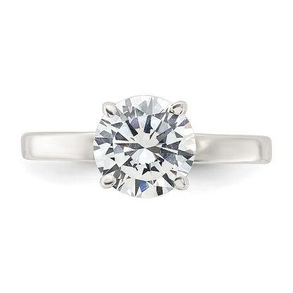 Sterling Silver Polished Cubic Zirconia Ring Size 7