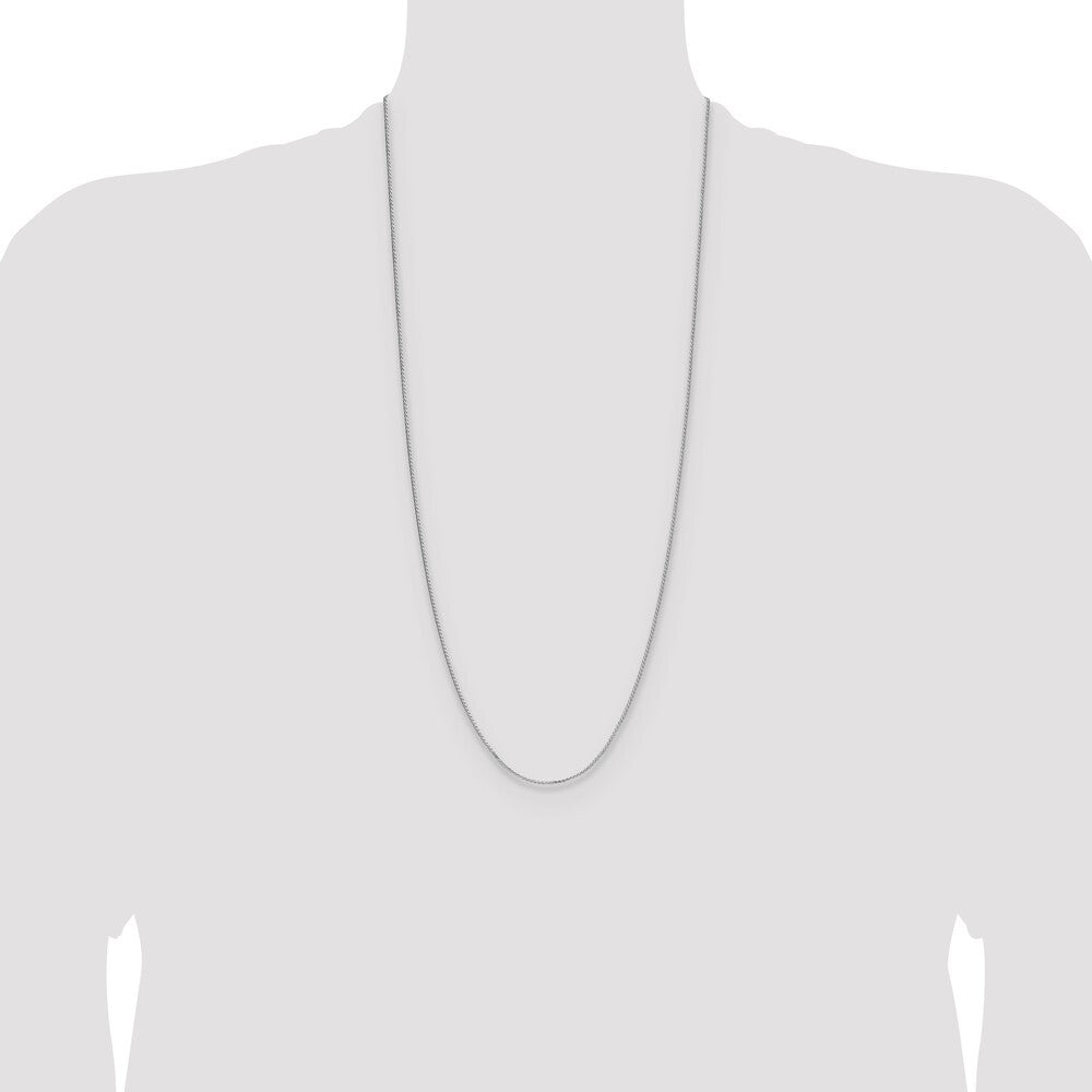 Sterling Silver 1.3mm 8 Sided Diamond-cut Double Spiga Chain