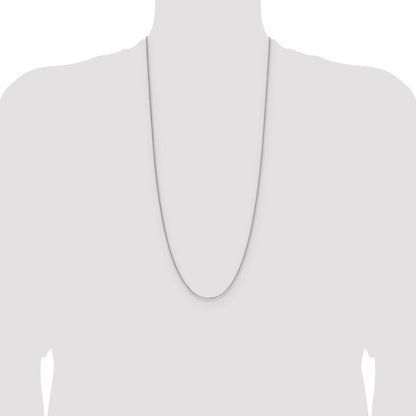 Sterling Silver 1.3mm 8 Sided Diamond-cut Double Spiga Chain