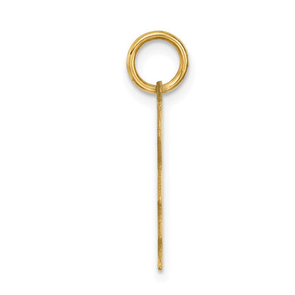 14k Yellow Gold .011 Depth Engravable Boy Charm Pendant for Women