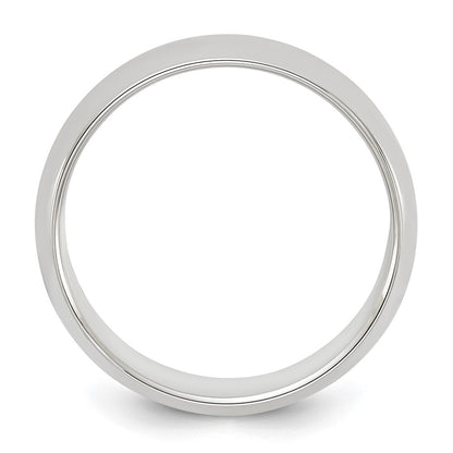 Sterling Silver 6mm Half Round Size 10 Band Ring