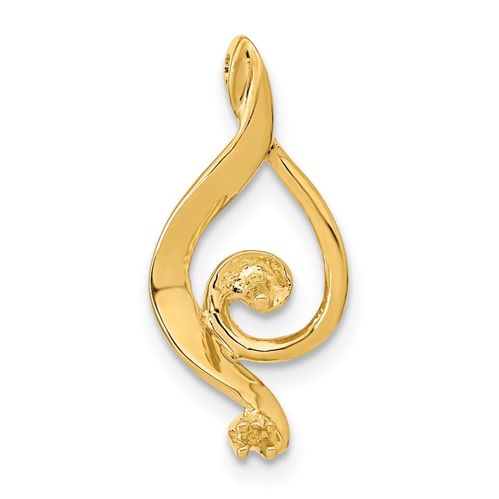 14k Yellow Gold Pearl Pendant Mounting for Women