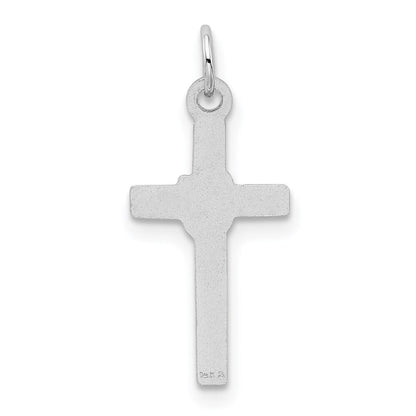 14k White Gold Cross Charm Pendant for Women