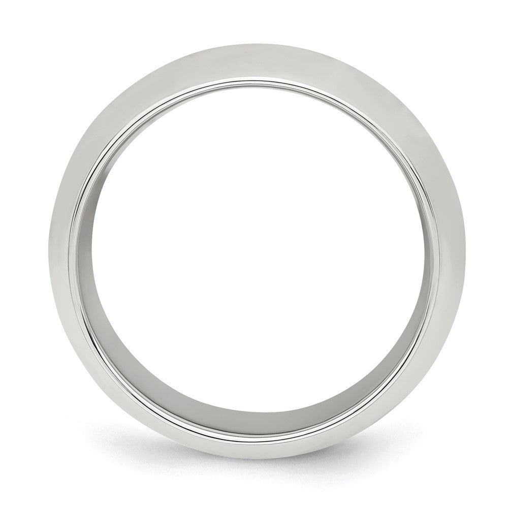 Sterling Silver 8mm Comfort Fit Size 8.5 Band Ring