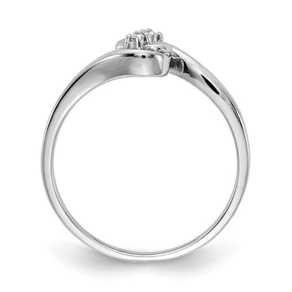 14k White Gold AA Diamond ring