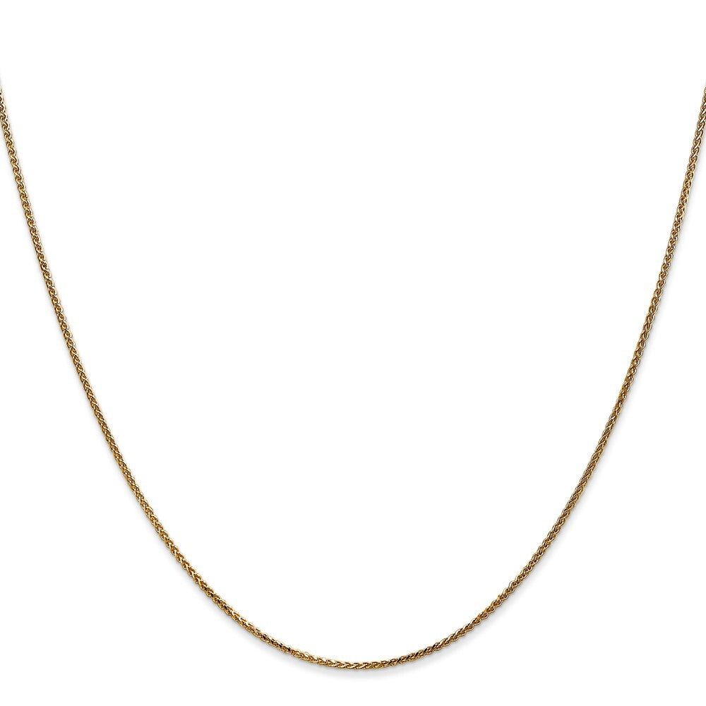 14k Yellow Gold 30 inch 1.05mm Diamond-cut Spiga with Spring Ring Clasp Chain