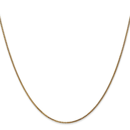 14k Yellow Gold 30 inch 1.05mm Diamond-cut Spiga with Spring Ring Clasp Chain